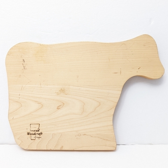 SMEAD Woodcraft cow shape wood cutting board - Picture 4 of 7